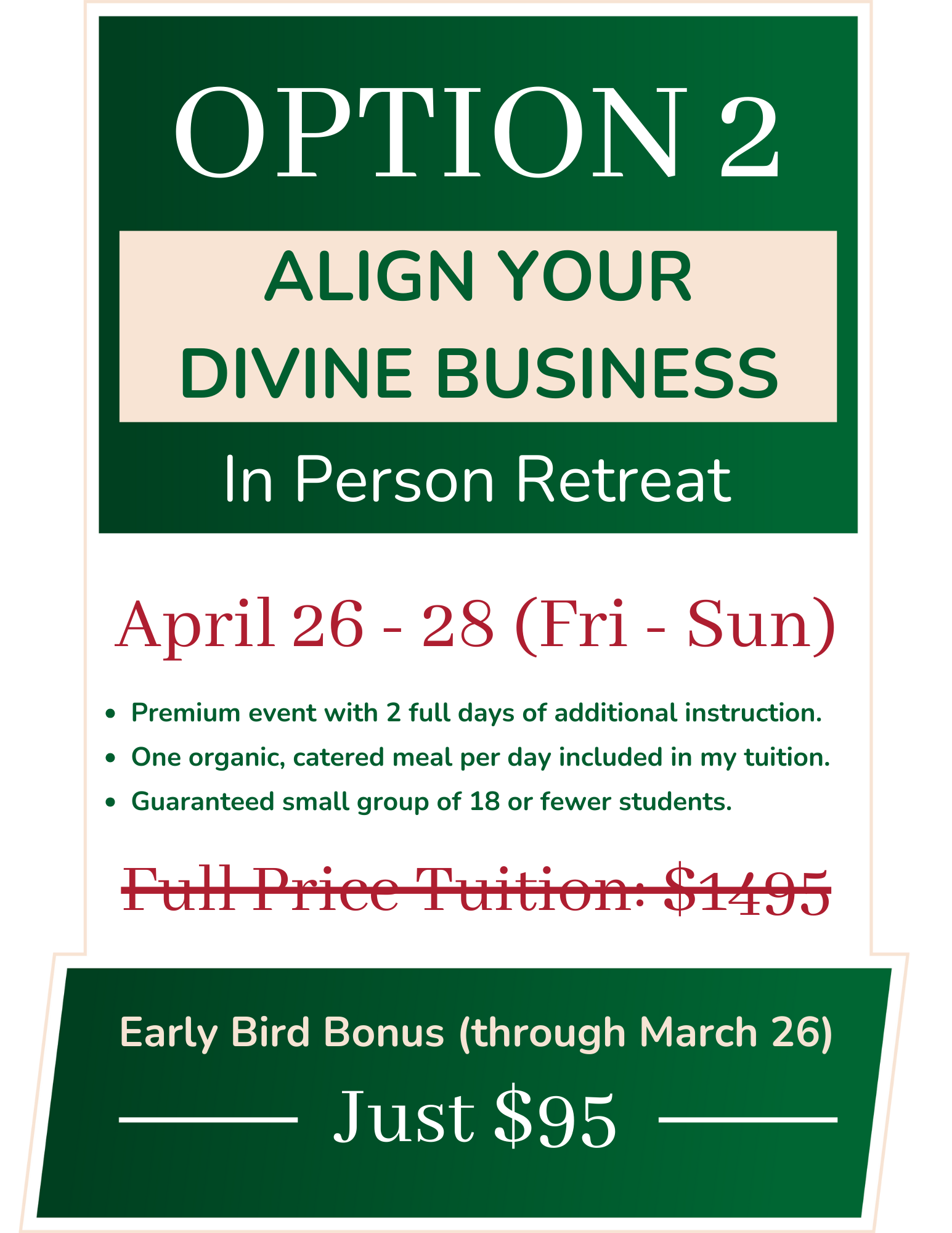 In Person Client Bonus ~ April 2024
